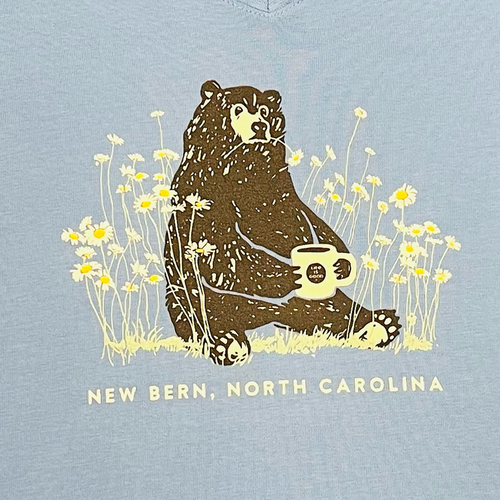 W's L/S Crusher Tee Daisy Bear, New Bern Name Drop