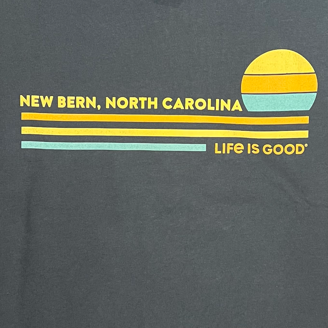 M's S/S Crusher Tee Sunny Stripes, New Bern Name Drop