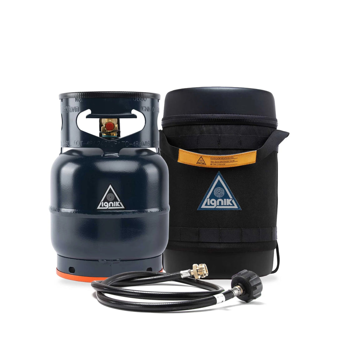 Gas Growler 5.0 Deluxe, Black Blue Tank