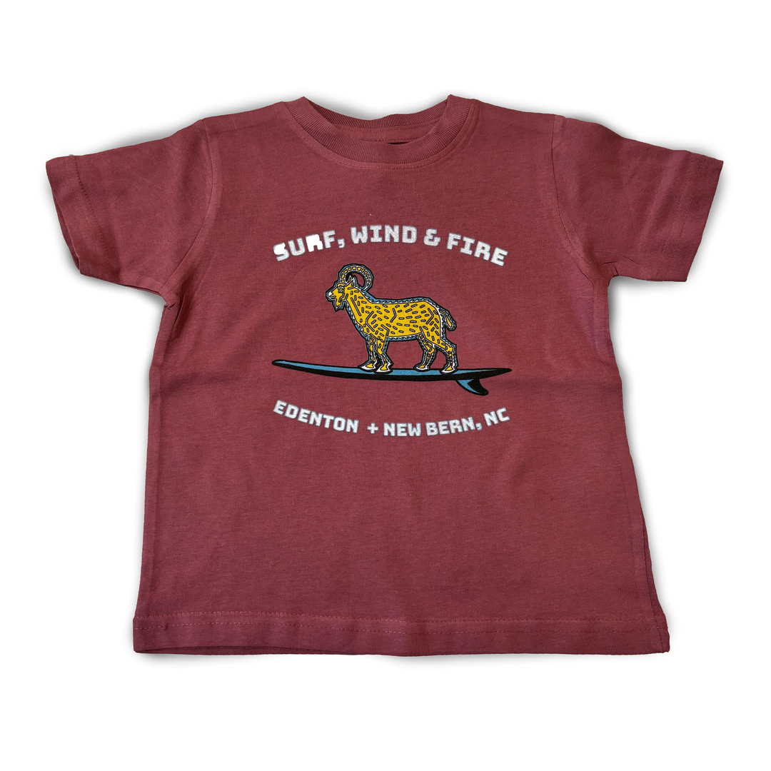 Surfing Goat Kid Logo T-Shirt, S/S