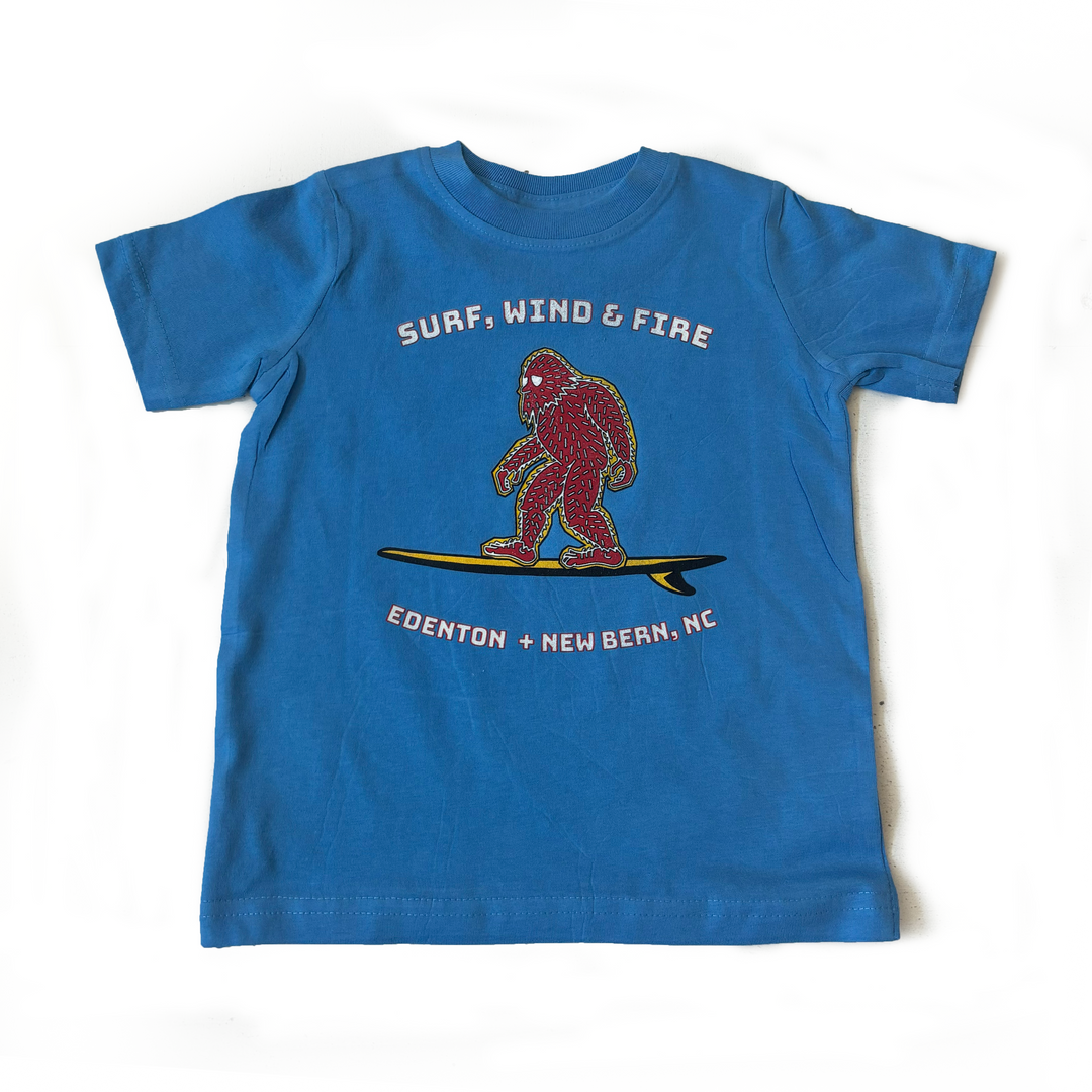 Surfing Sasquatch Kid Logo T-Shirt, S/S