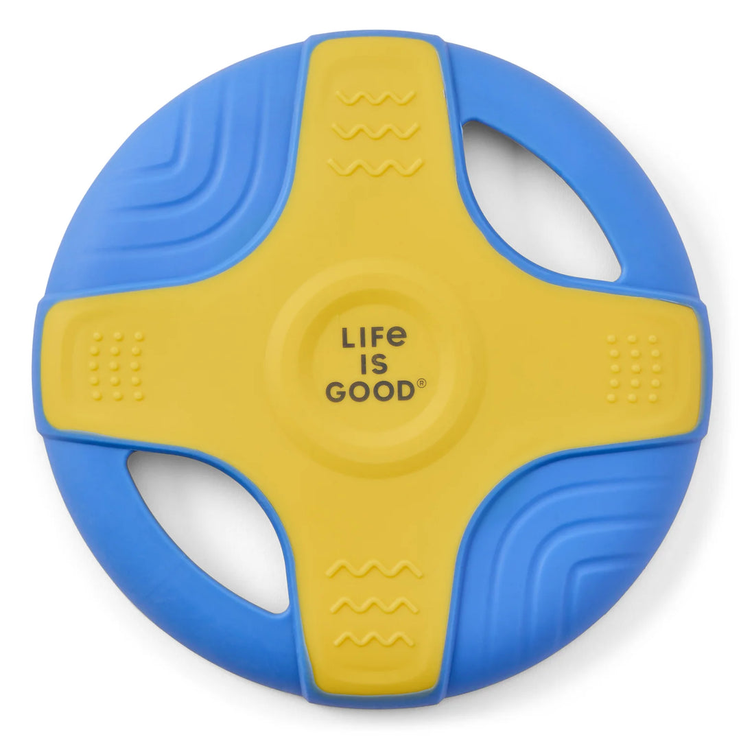 Life is Good Rubber Disc Dog Toy