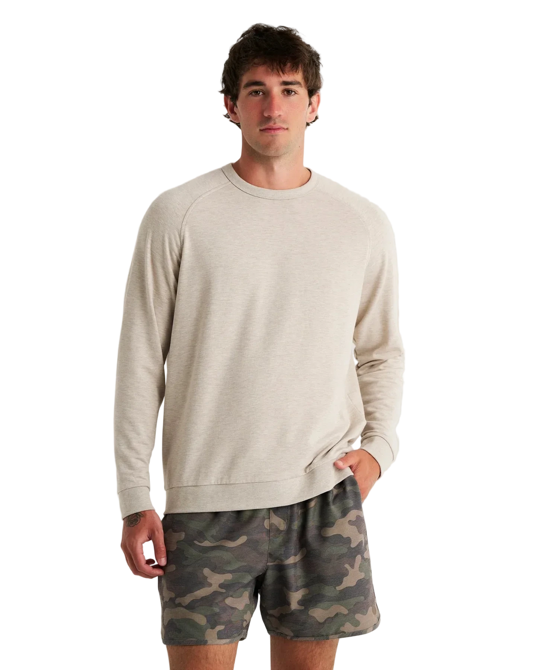 M's Bamboo Lightweight Fleece Crew