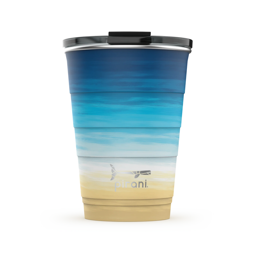 Insulated Stackable Tumbler 16oz, Ombre-Sand Castle