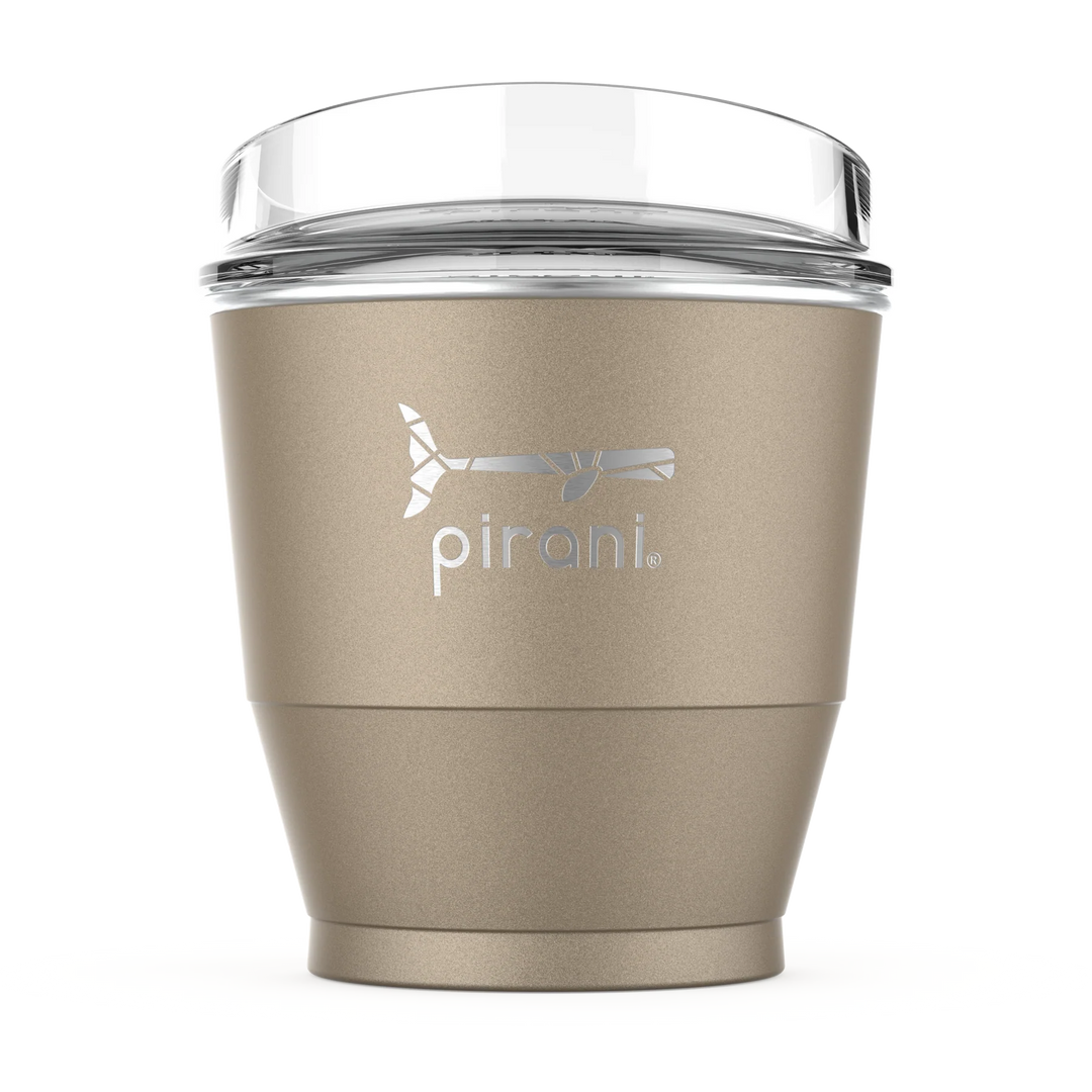 Insulated Stackable Wine & Whiskey Tumbler 10oz, Champagne (Metallic)