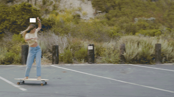 Hamboards Pescadito 43 Birch — Swallow Tail Surfskate Longboard