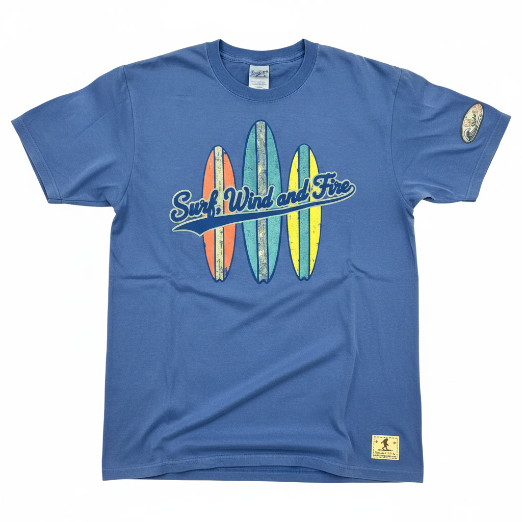 The Wave Rider Vintage T-Shirt, Lagoon Blue
