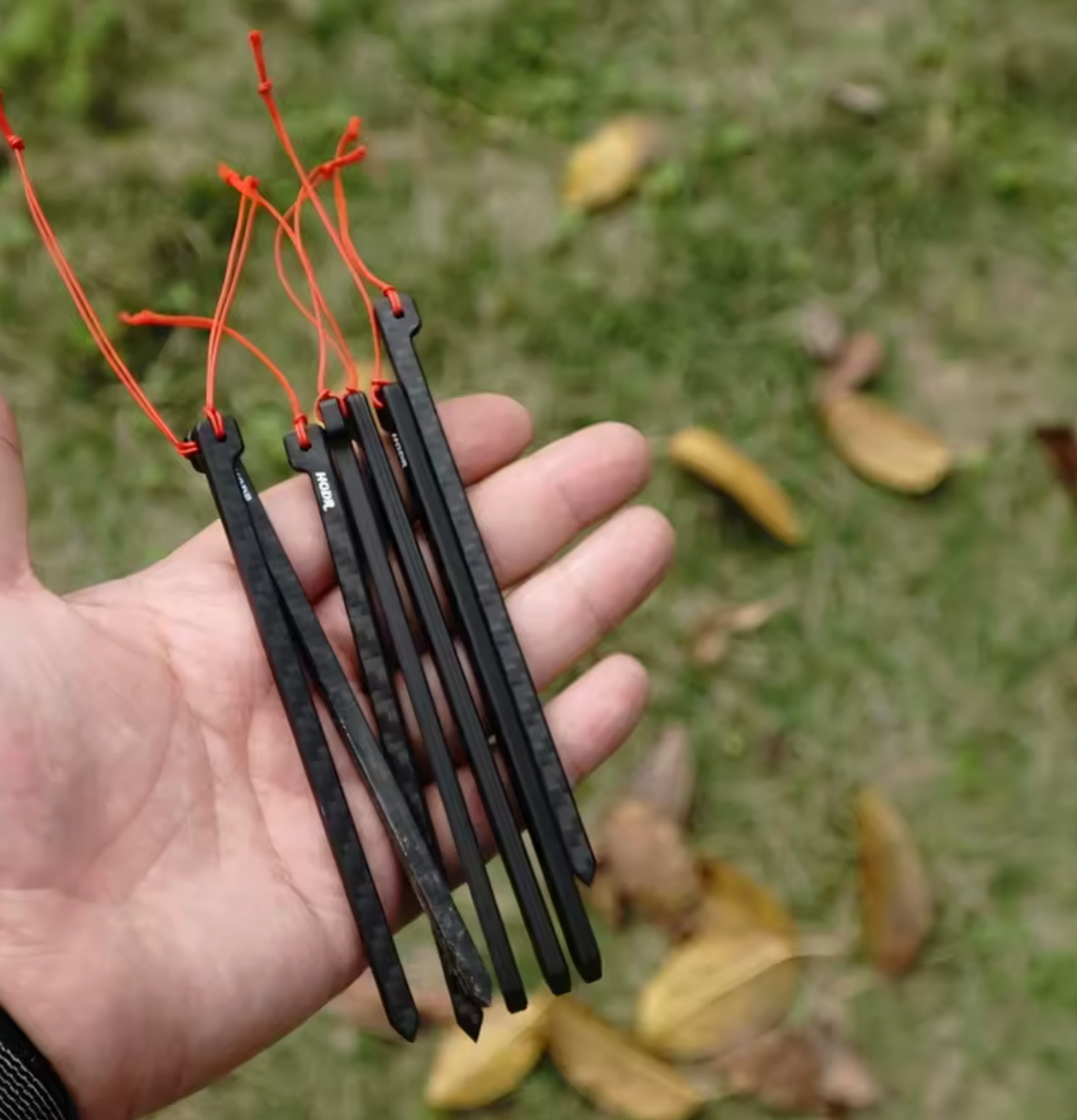 Ultra-Light Carbon Fiber Tent Stakes 3.7g each