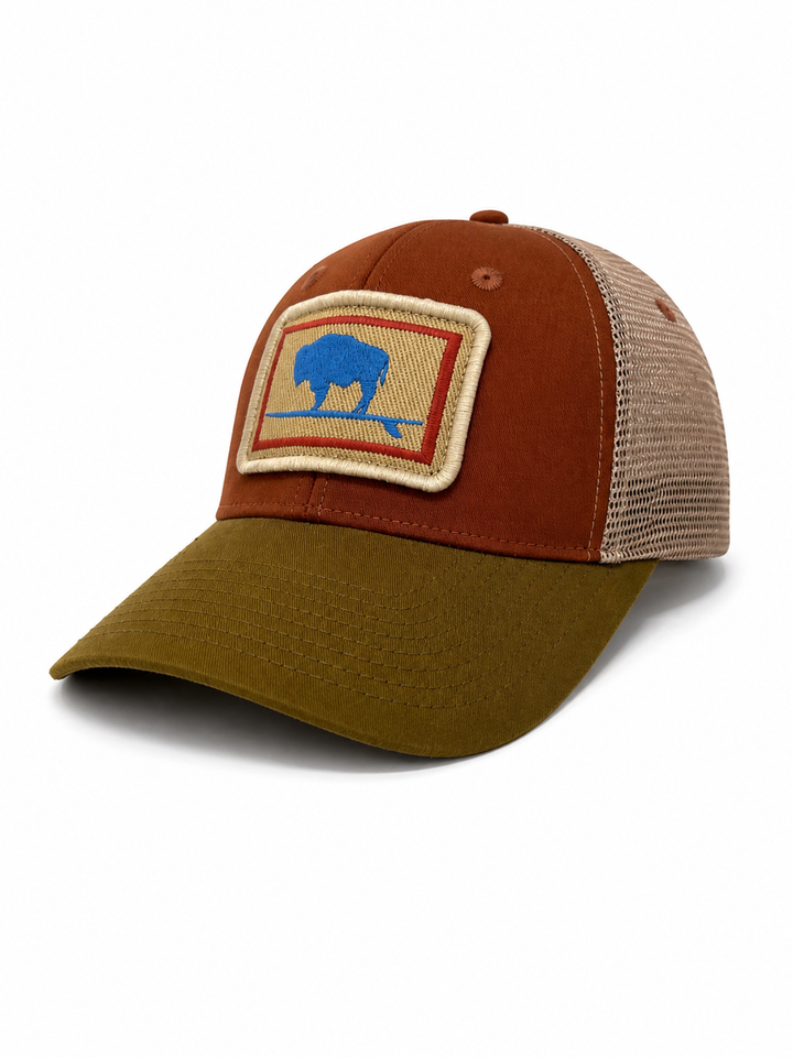 Surfing Buffalo Structured Trucker Hat