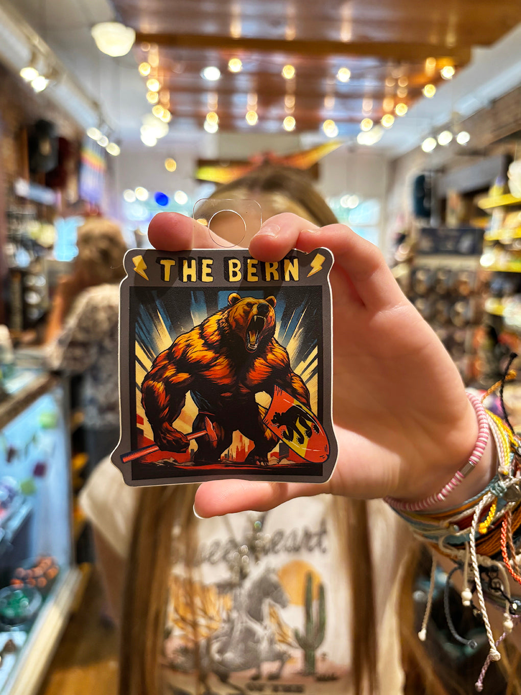 The Bern Super Hero Bear Sticker