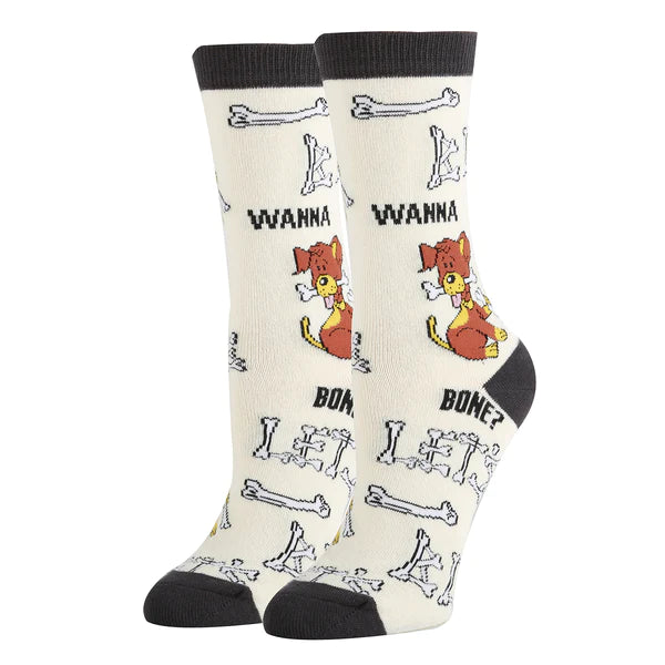 "Wanna Bone?" Socks
