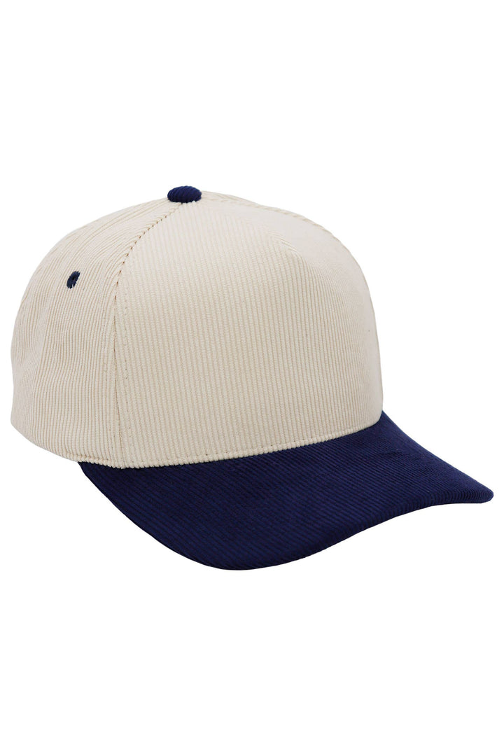 Premium Corduroy Beige Upper Baseball Cap: BEIGE/CAMEL / ONE SIZE