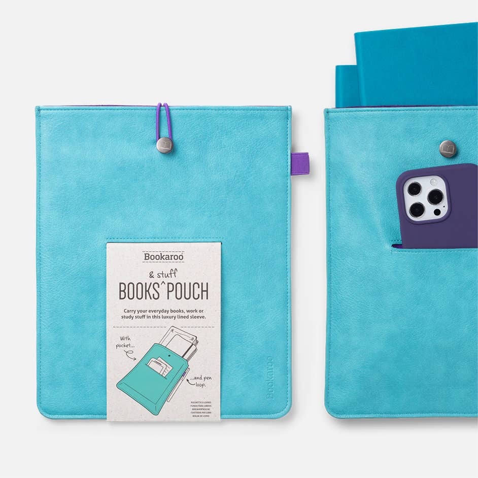 Bookaroo Books & Stuff Pouch: Fern and Cream