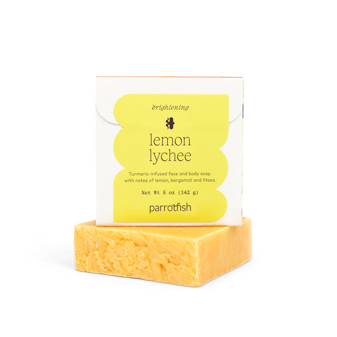 Lemon lychee face & body soap bar