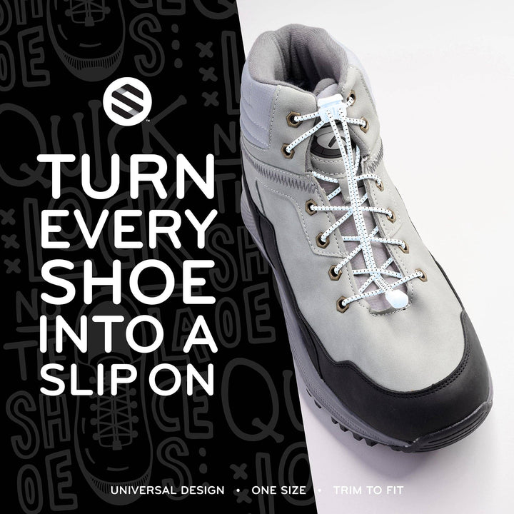 Quick Lock No Tie Elastic Shoelaces: Red