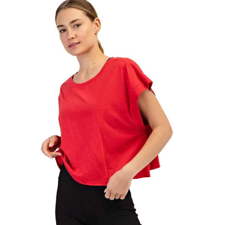 W's Cotton Sulb Open Back Top