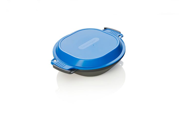 GoKit - Utensil and Plate Mess Kit Set: Blue / Light