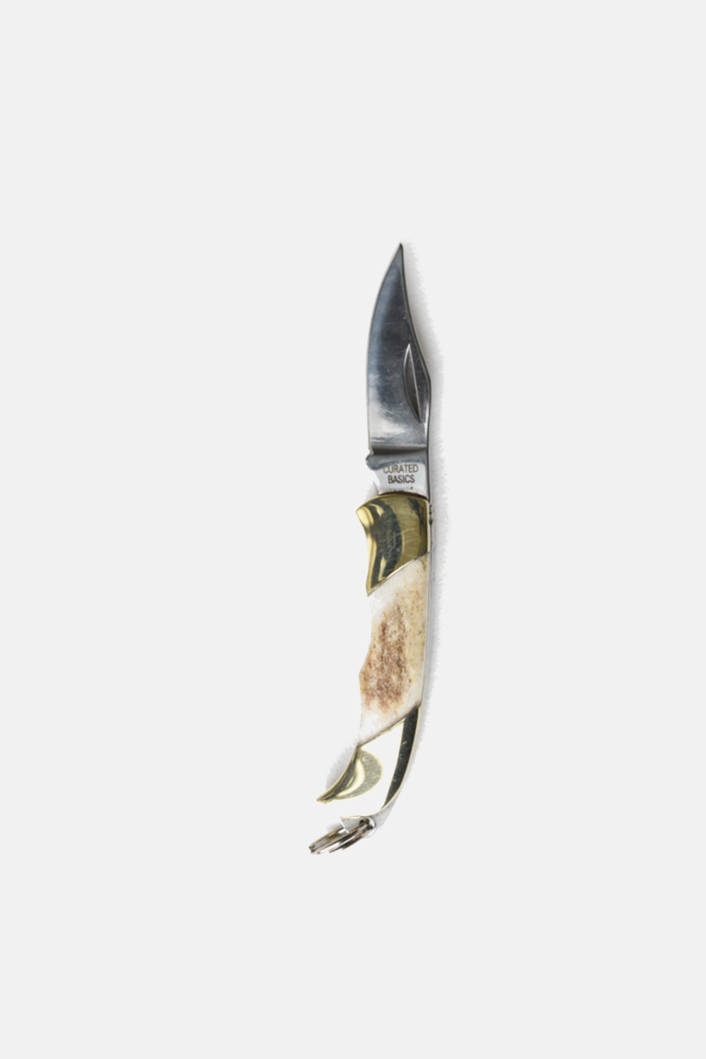 Assorted Mini Inlay Folding Knife: Antler