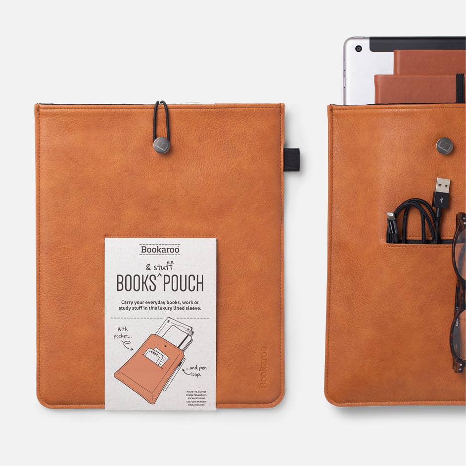 Bookaroo Books & Stuff Pouch: Fern and Cream