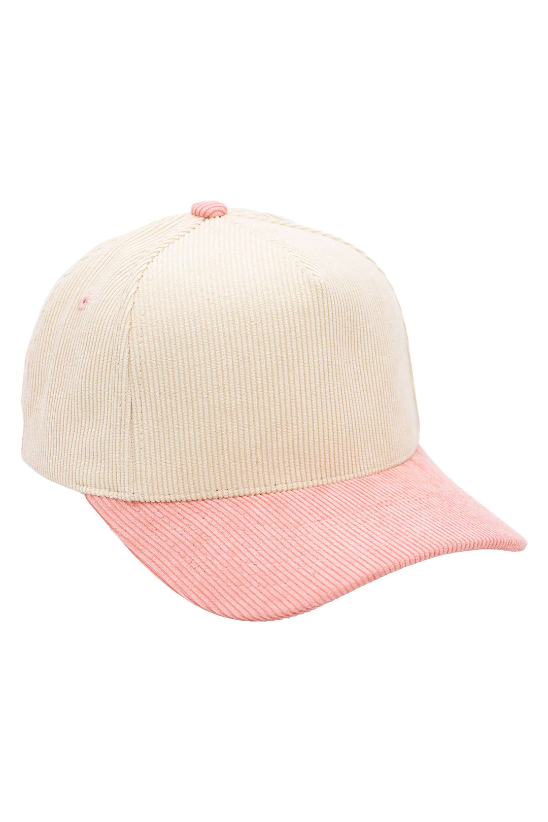 Premium Corduroy Beige Upper Baseball Cap: BEIGE/CAMEL / ONE SIZE