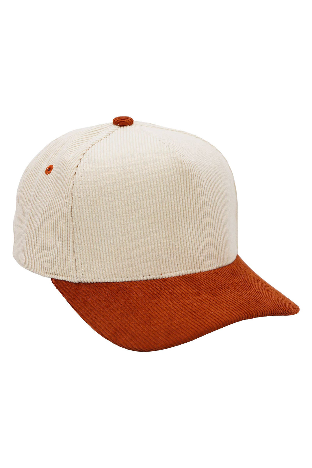 Premium Corduroy Beige Upper Baseball Cap: BEIGE/CAMEL / ONE SIZE