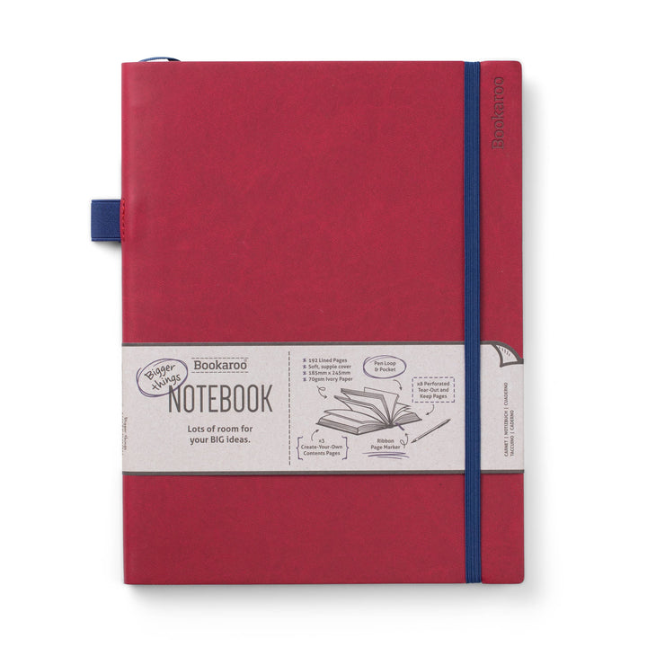 Bookaroo Bigger Things Notebook: Purple