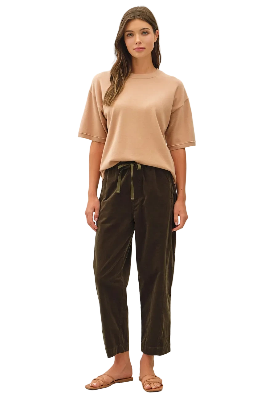 W's Tapered Leg Corduroy Pants