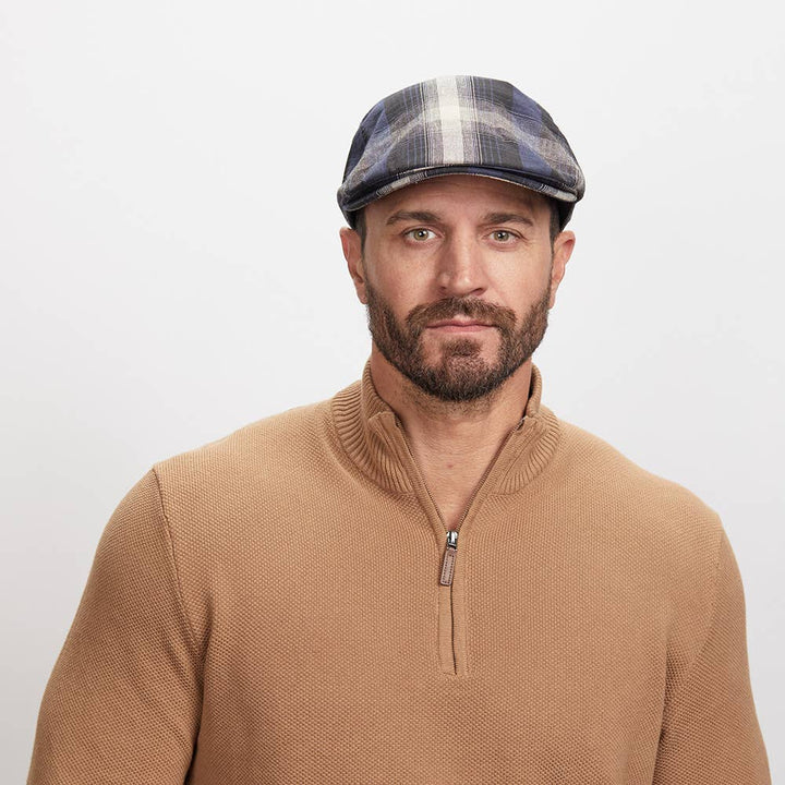 Newsboy Flat Cap - Style Mikey: Brown / XS/S