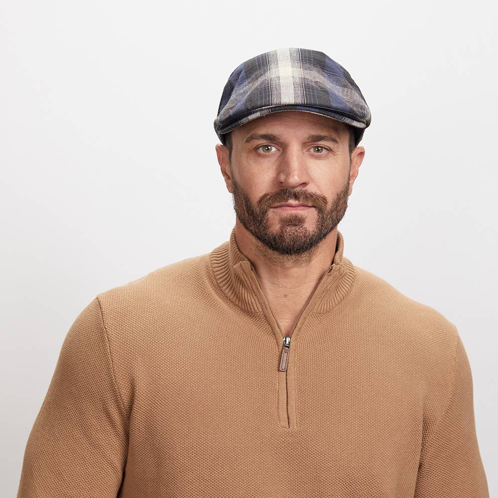 Newsboy Flat Cap - Style Mikey: Brown / L/XL