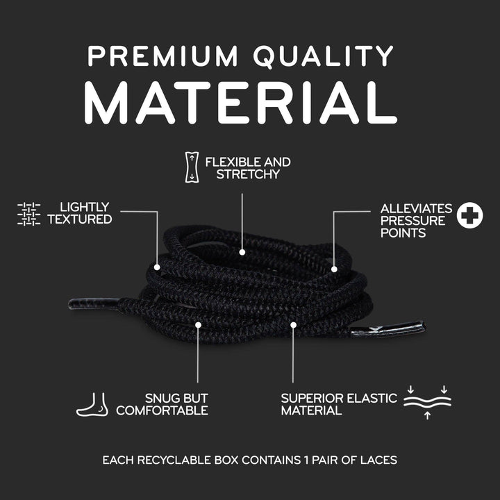 Round Elastic Stretch Shoe Laces: Dark Red / 55 in