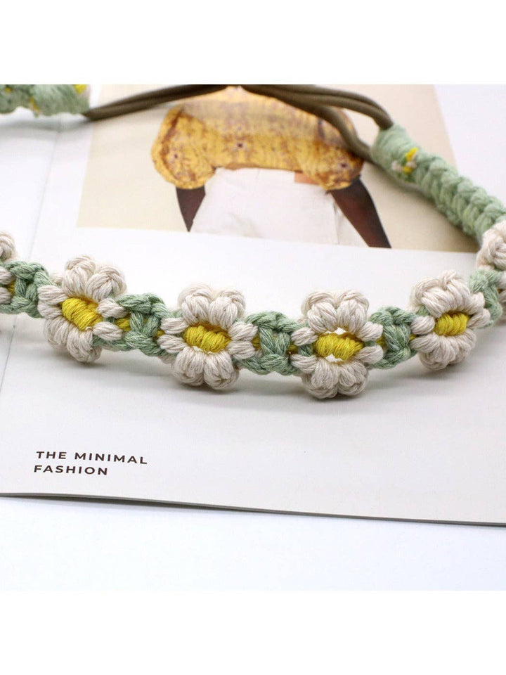 Scarvii - Headband & Hair Accessory with Daisy Flower: Orange