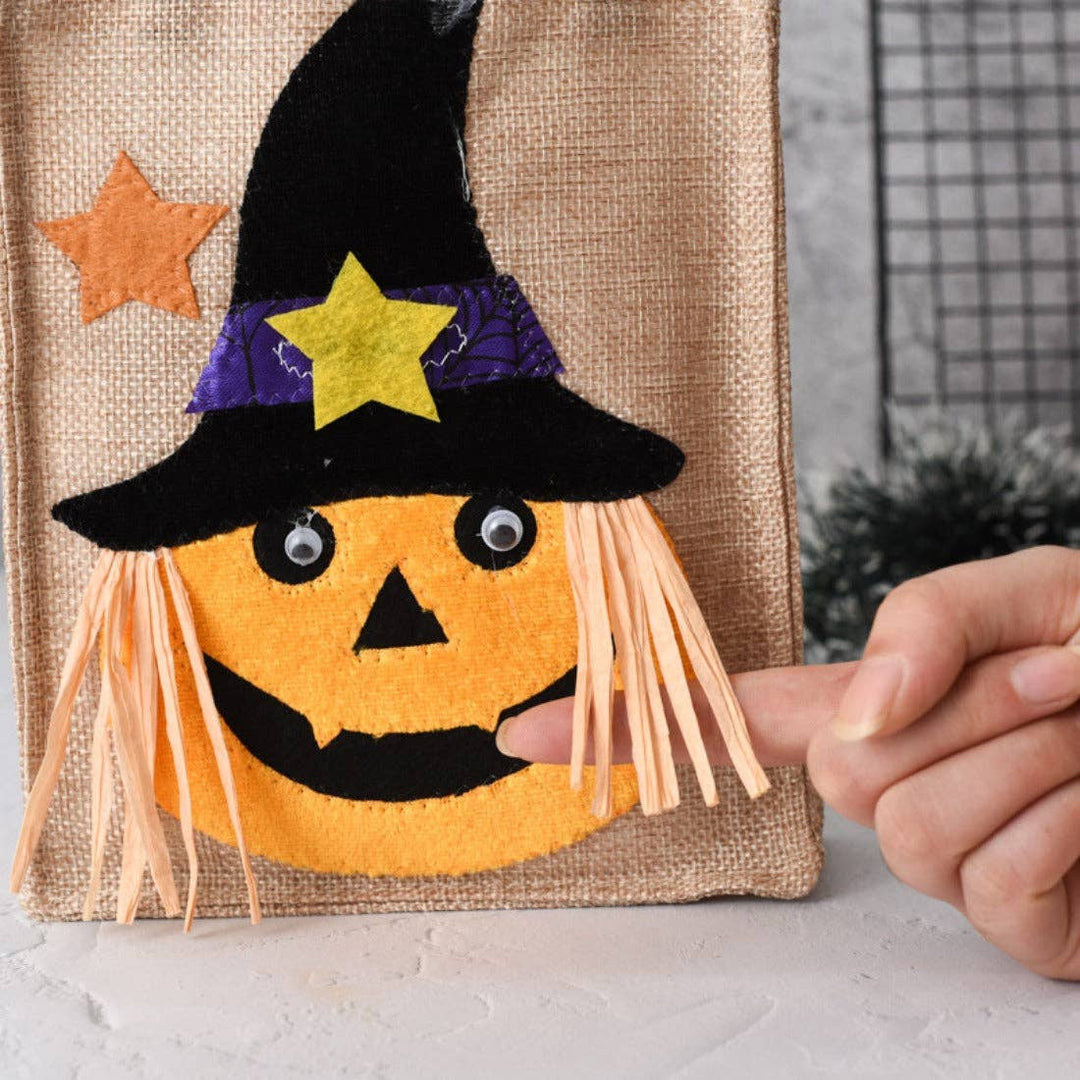 Hallo - Halloween Non-Woven Candy Bag: White