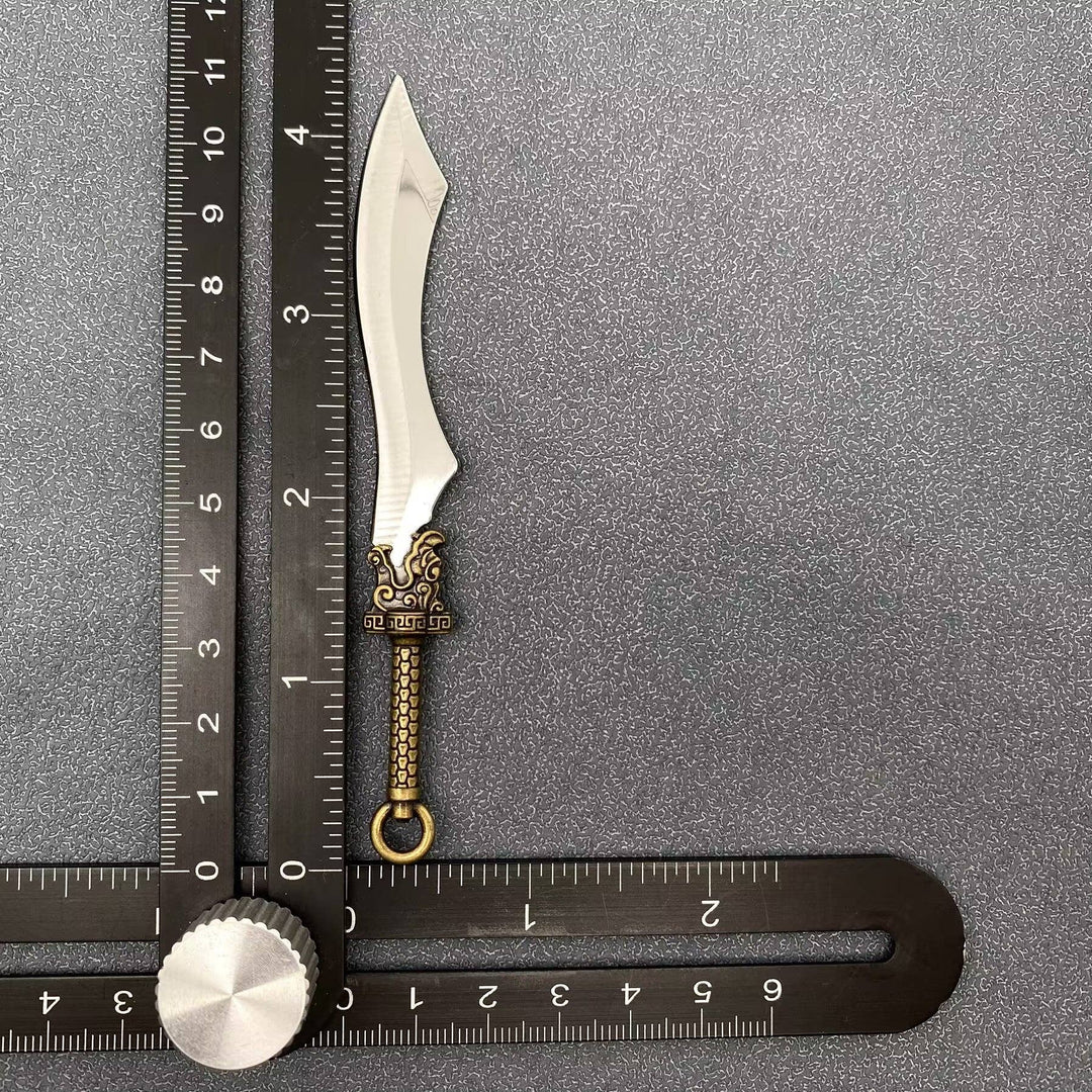 Dragon Head Mini Portable Stainless Steel Knife with Cover: B
