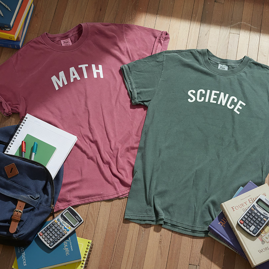 Math T-shirt, Vintage Red