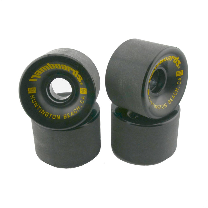Cast PU Black Wheels (Set of 4)