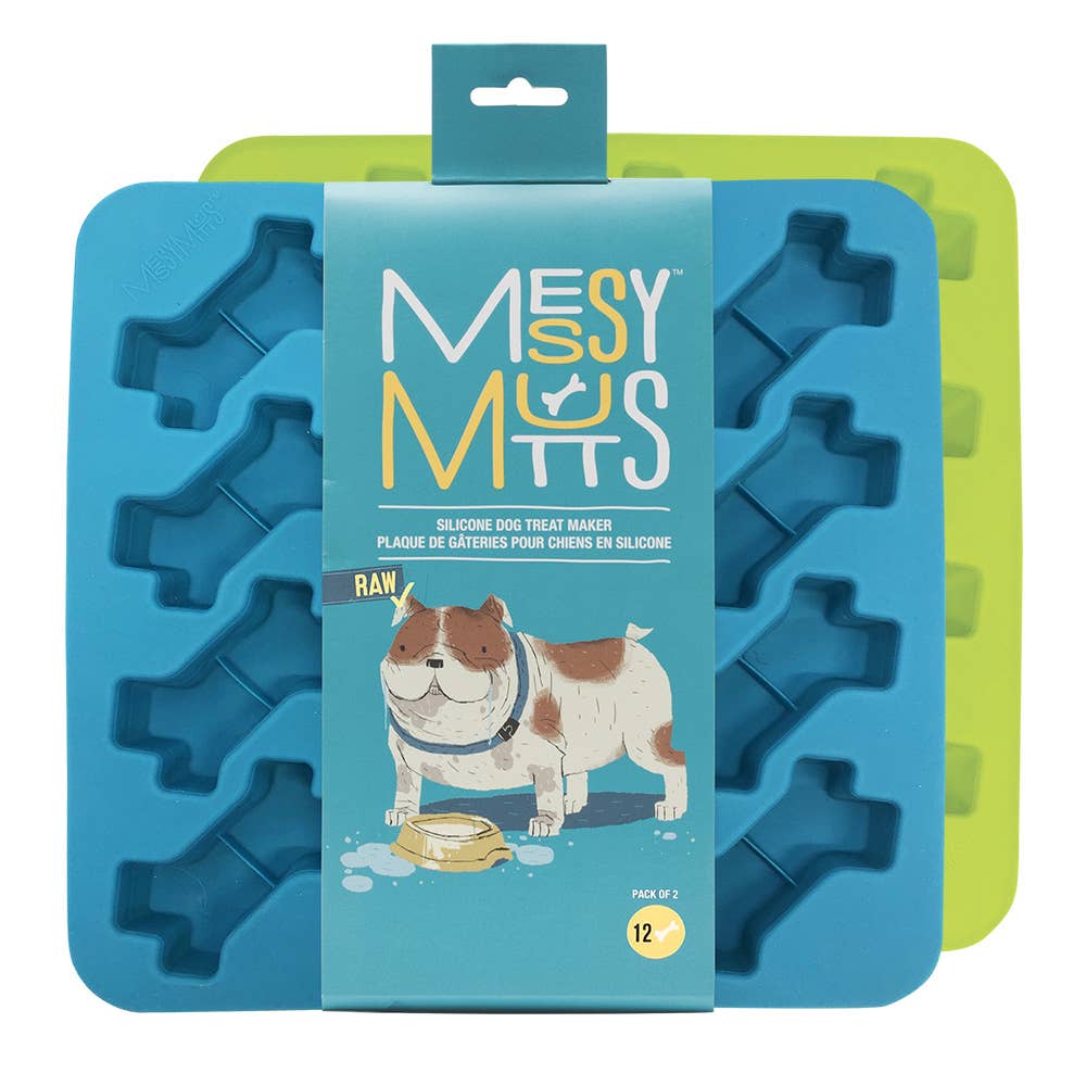 Messy Mutts Silicone Bake & Freeze Dog Treat Makers Bones