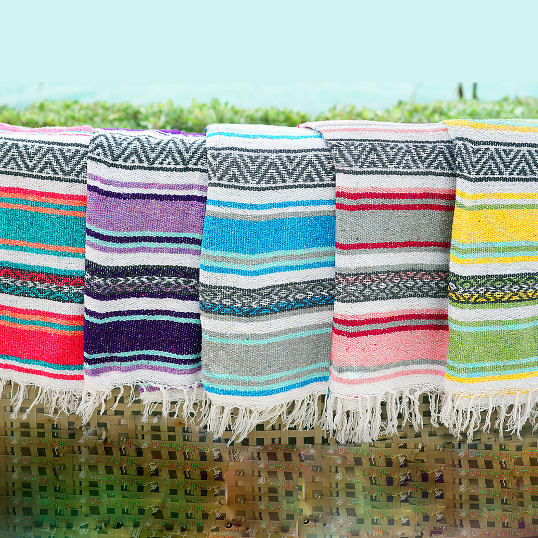 5x7 Striped Blanket, Assorted Colors
