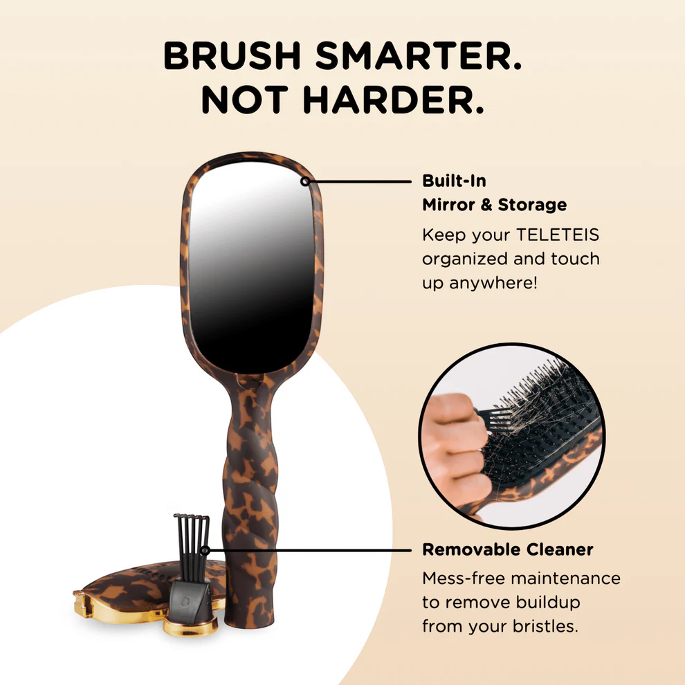 Boar Bristle Hair Brush | Full Size | Tortoise