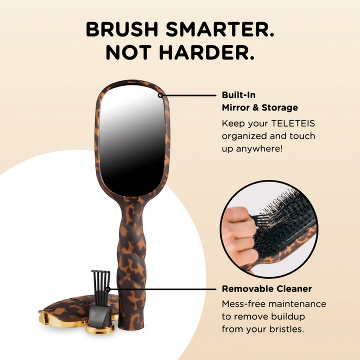 Boar Bristle Hair Brush | Full Size | Tortoise