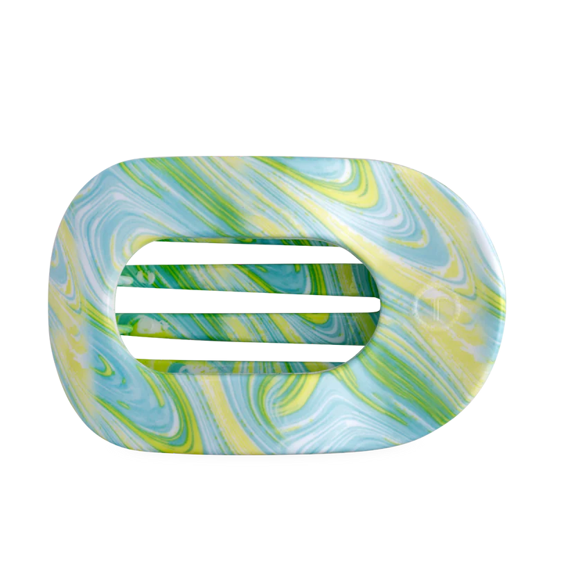 Flat Round Hair Clip | Large | By the Sea Shore
