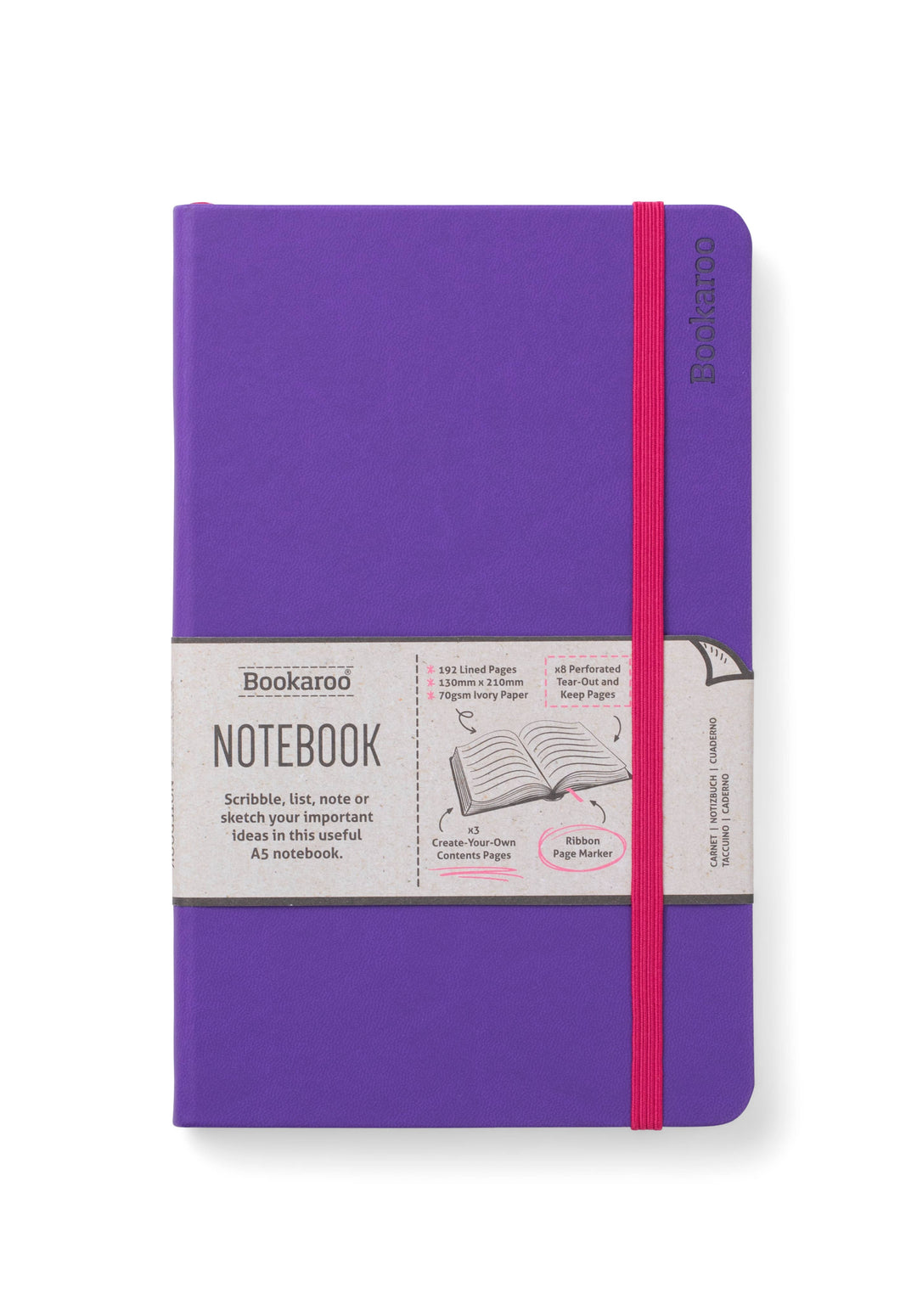 Bookaroo A5 Notebook: Gold