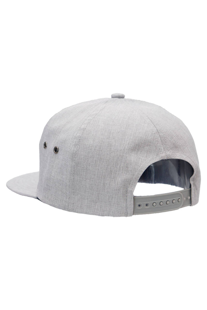 Rooster El Gallo 7 Panel Woven Twill Snapback: WARM GRAY / ONE SIZE