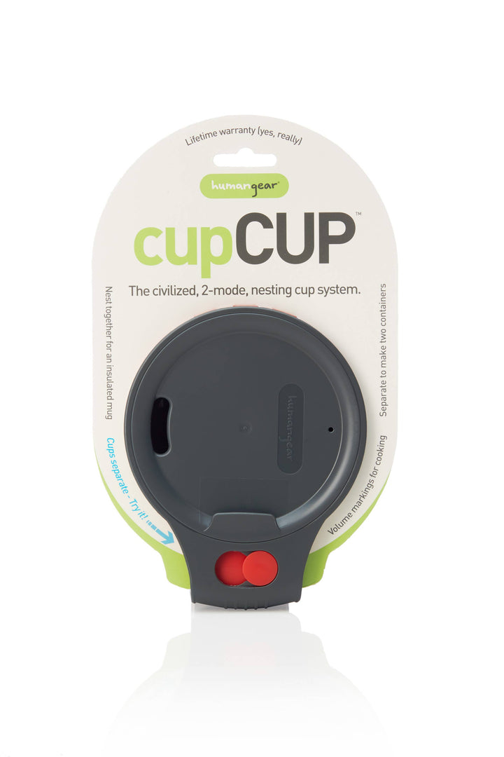 CupCUP - Insulated Travel & Camping Mug Cup: Charcoal/Green