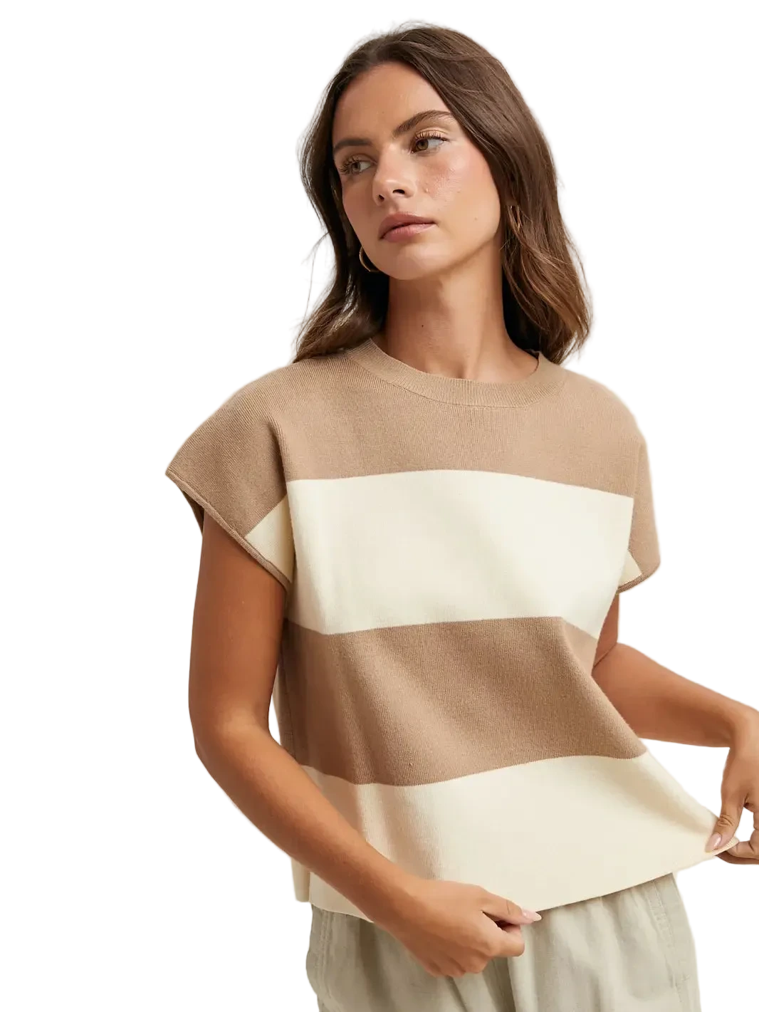 W's Striped Sweater Tank