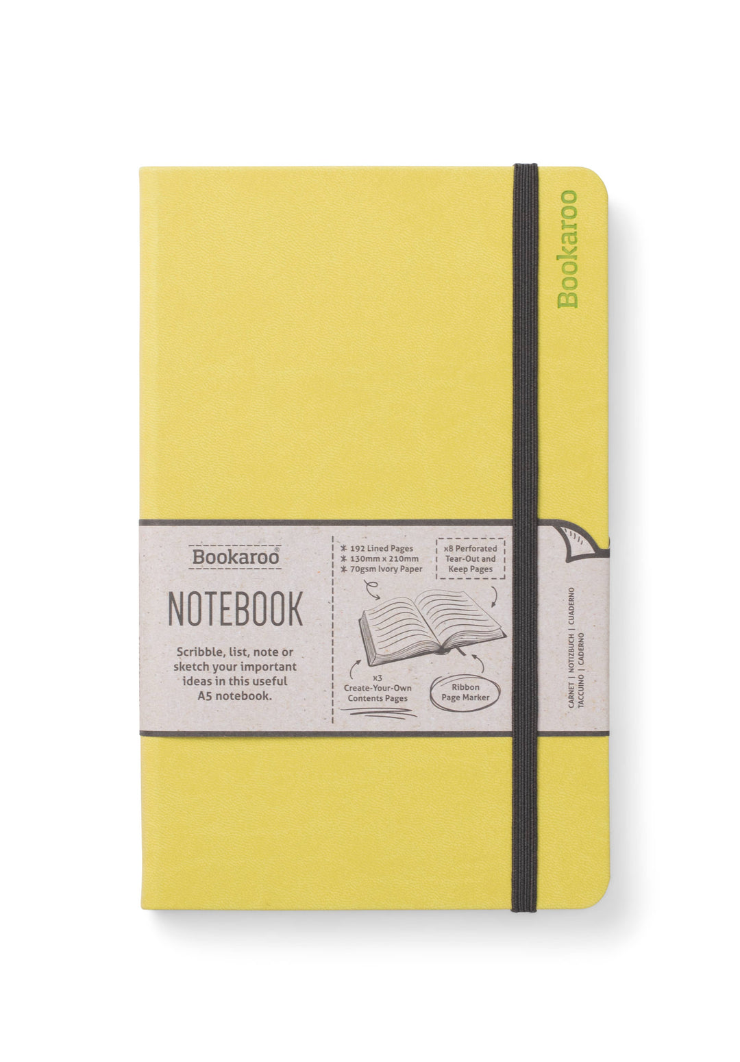 Bookaroo A5 Notebook: Gold