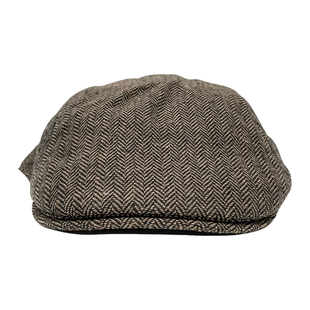Newsboy Flat Cap - Style Mikey: Brown / L/XL