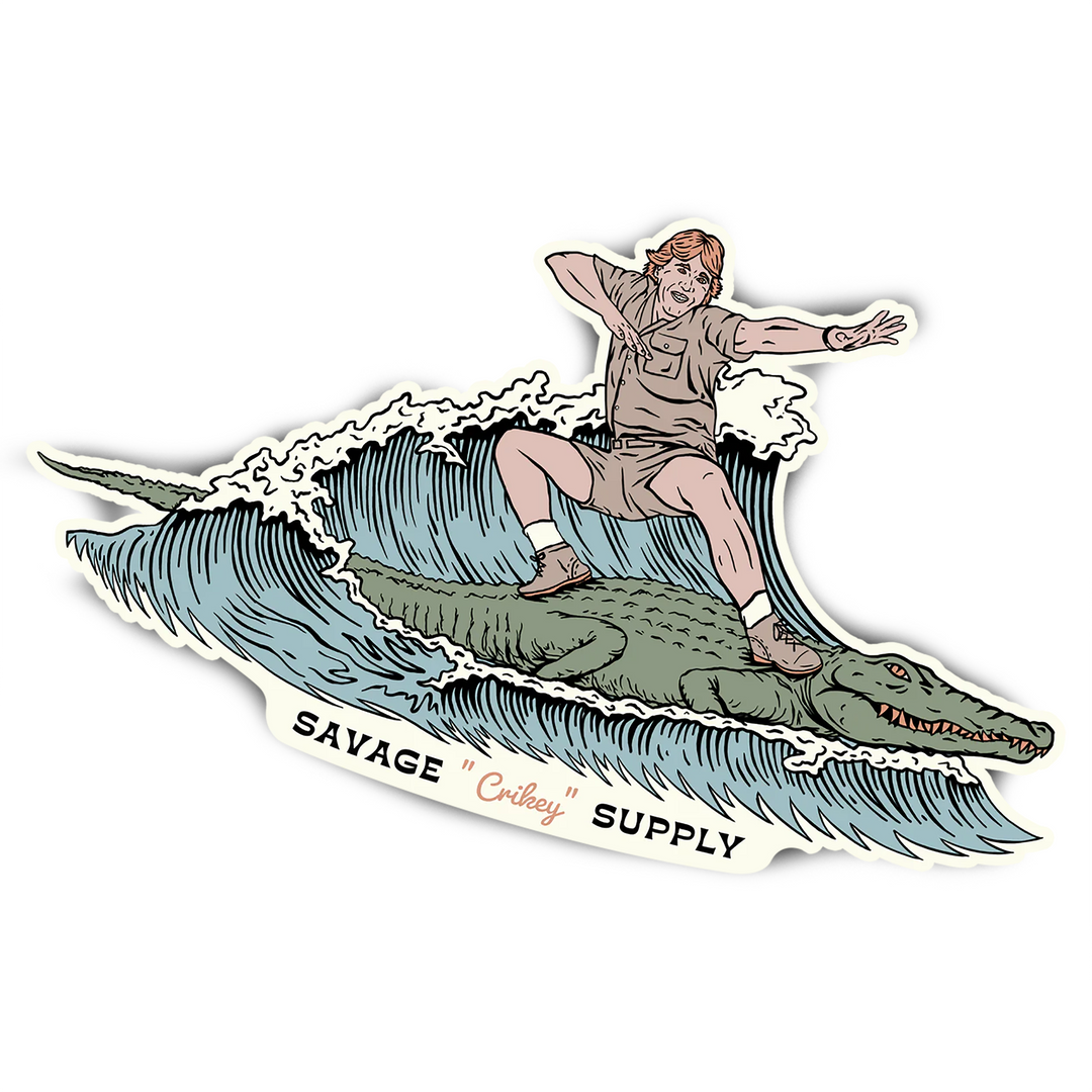 Gnarly Croc Sticker