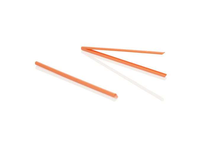 UnStraw - Cleanable Reusable Split-Apart Drinking Straw: Orange