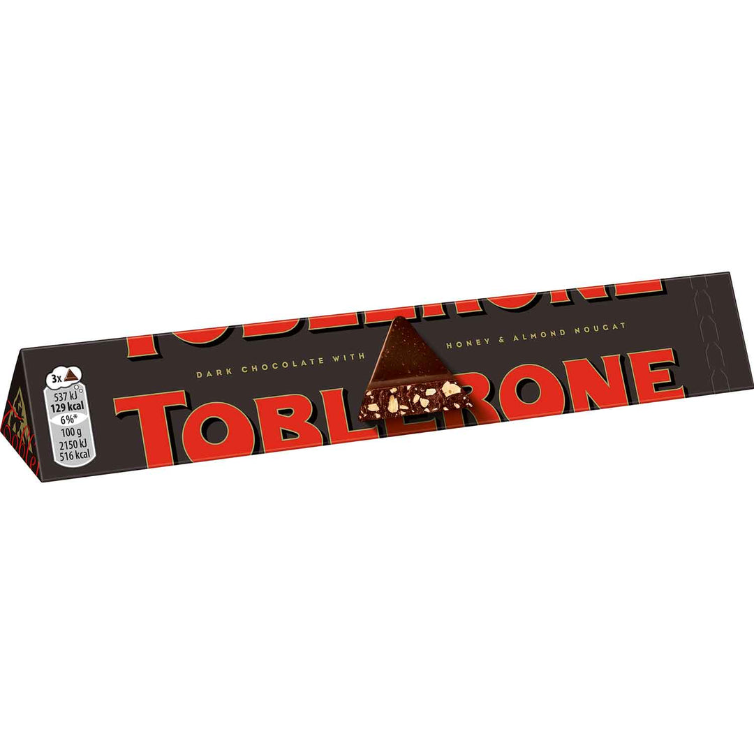 Toblerone Dark Chocolate w/ Honey & Almond Nougat 100g