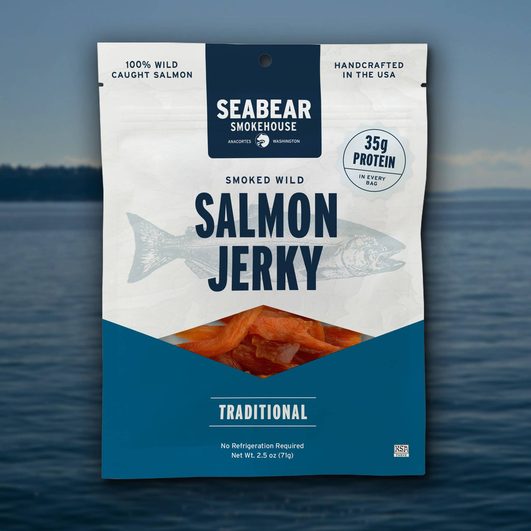 Traditional Smoked King Salmon Jerky
